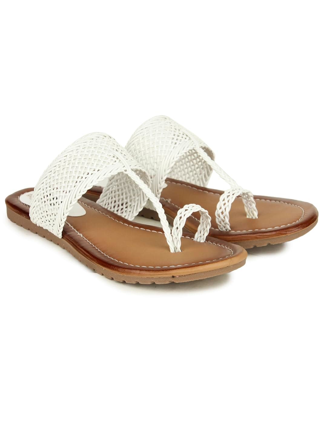 Shoetopia girls Girls-bunai-kolhapuri Flat Sandal