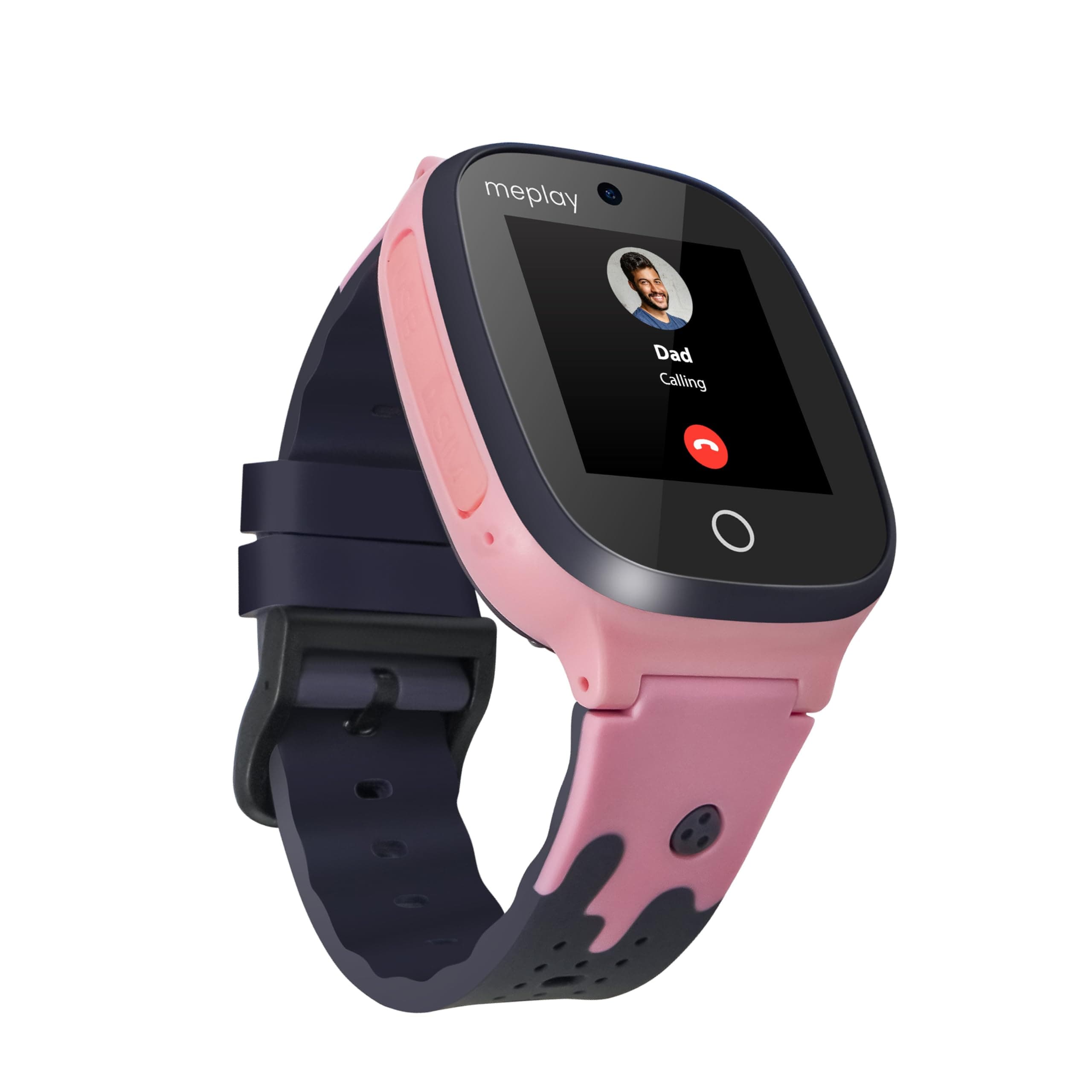 Meplay Kids Smart Watch M1 - Sim Enabled Works with Airtel, VI & BSNL/MTNL, 2-Way Voice Calling, Class Mode, SOS, Long Lasting Battery(Candy Pink)