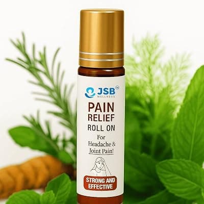 JSB Stress Relief Oil Roll On for Massage | Headache Relief | Migraine | Computer Eyes Pain | After Viewing Mobile Screen For Long | Quick Action | Pocket Sized | Easy to Carry | Travel Friendly