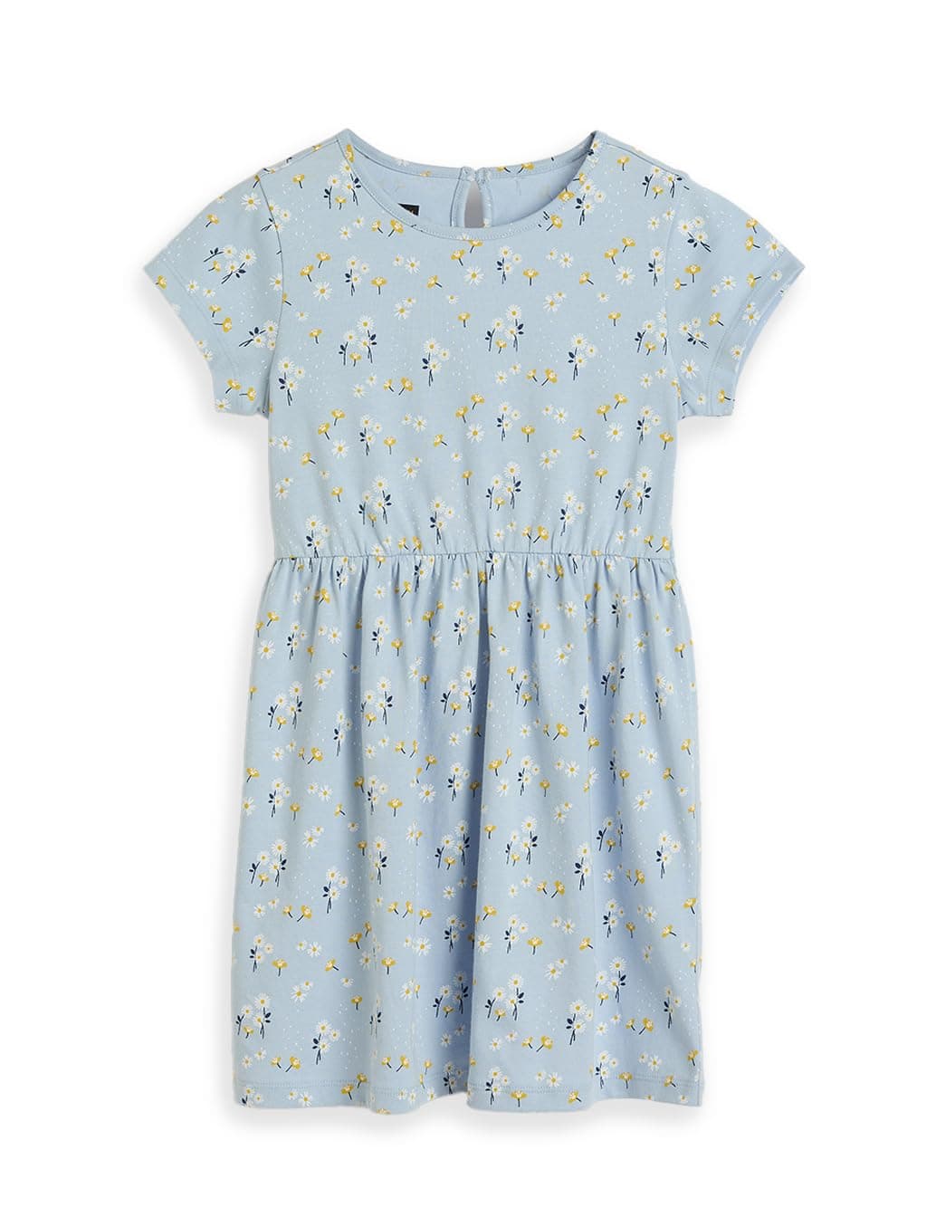 Amazon Brand - Symbol Girls Fit and Flare Printed 100% Cotton Knit Dress | Age 2-10 Years