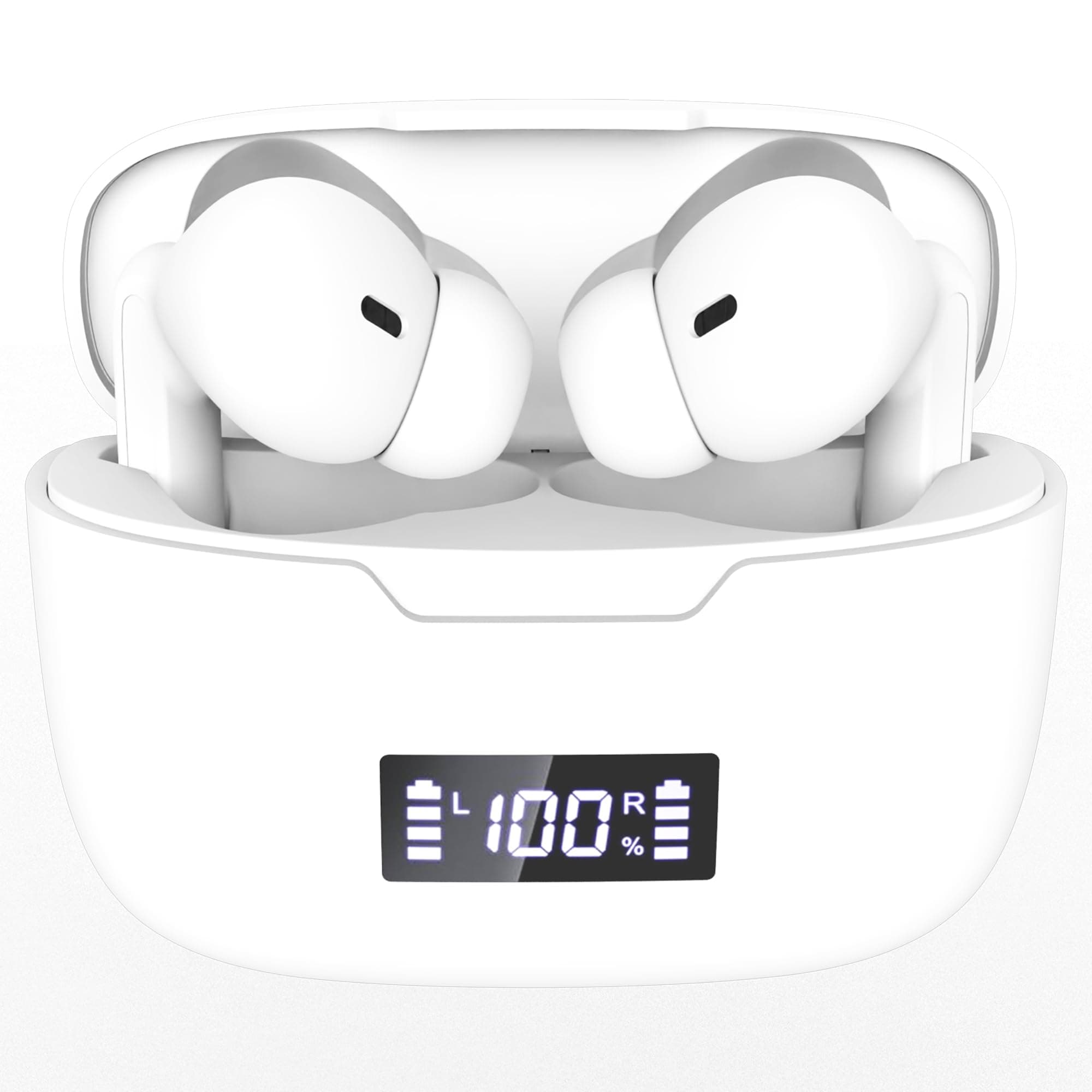 SnapUp Snapods S510 True Wireless in Ear Earbuds Just Launched with Upto22H Playtime,ENC Mic, 45ms LowLatency Gaming, Type-C Charging,13mm Rich Bass Drivers, Dual Pairing Bluetooth 5.3 TWS - White