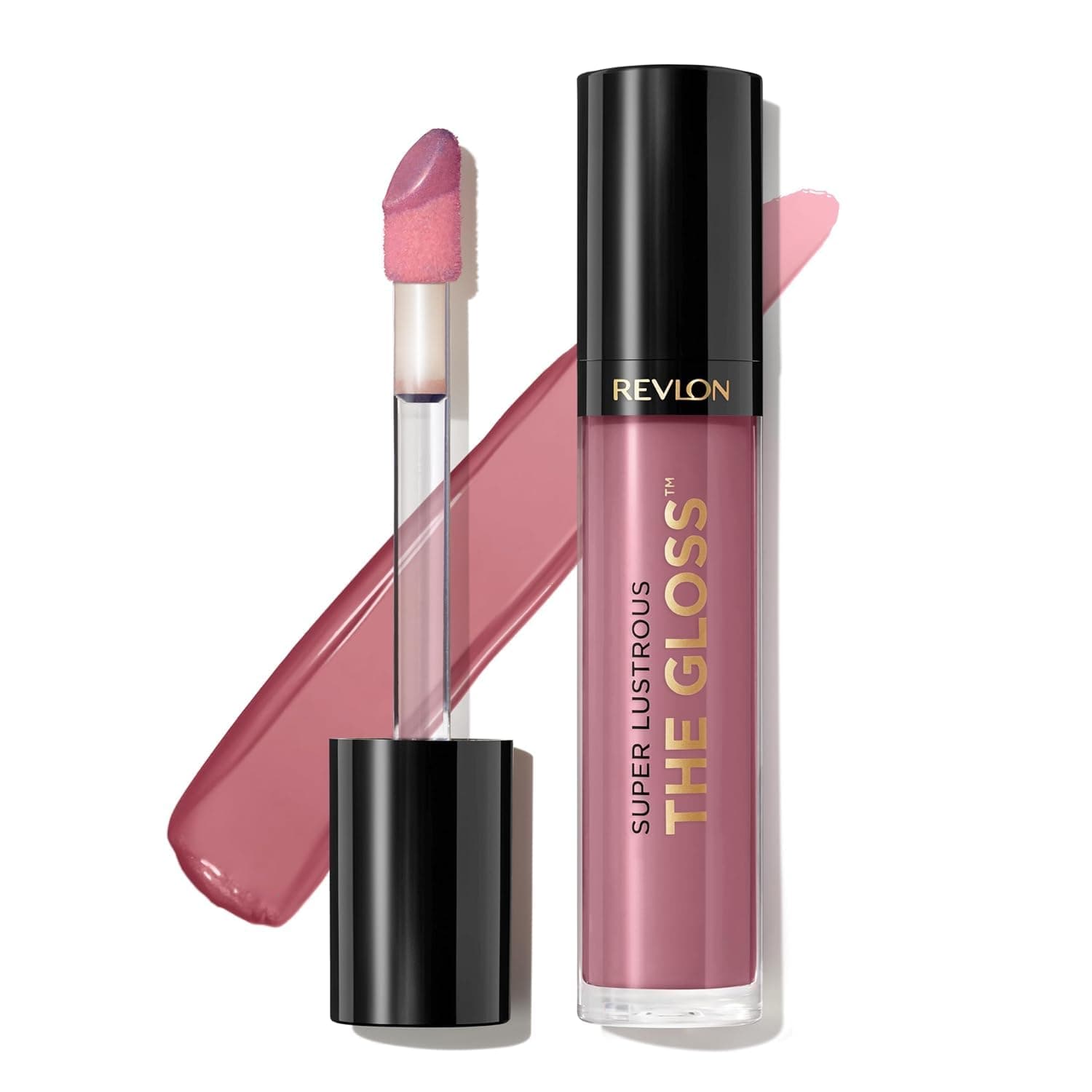 Revlon Super Lustrous The Gloss, Non-Sticky, High Shine Glossy Finish, Lightweight Moisture Enriched With Agave, Moringa Oil Capuacu Butter - Taupe Luster