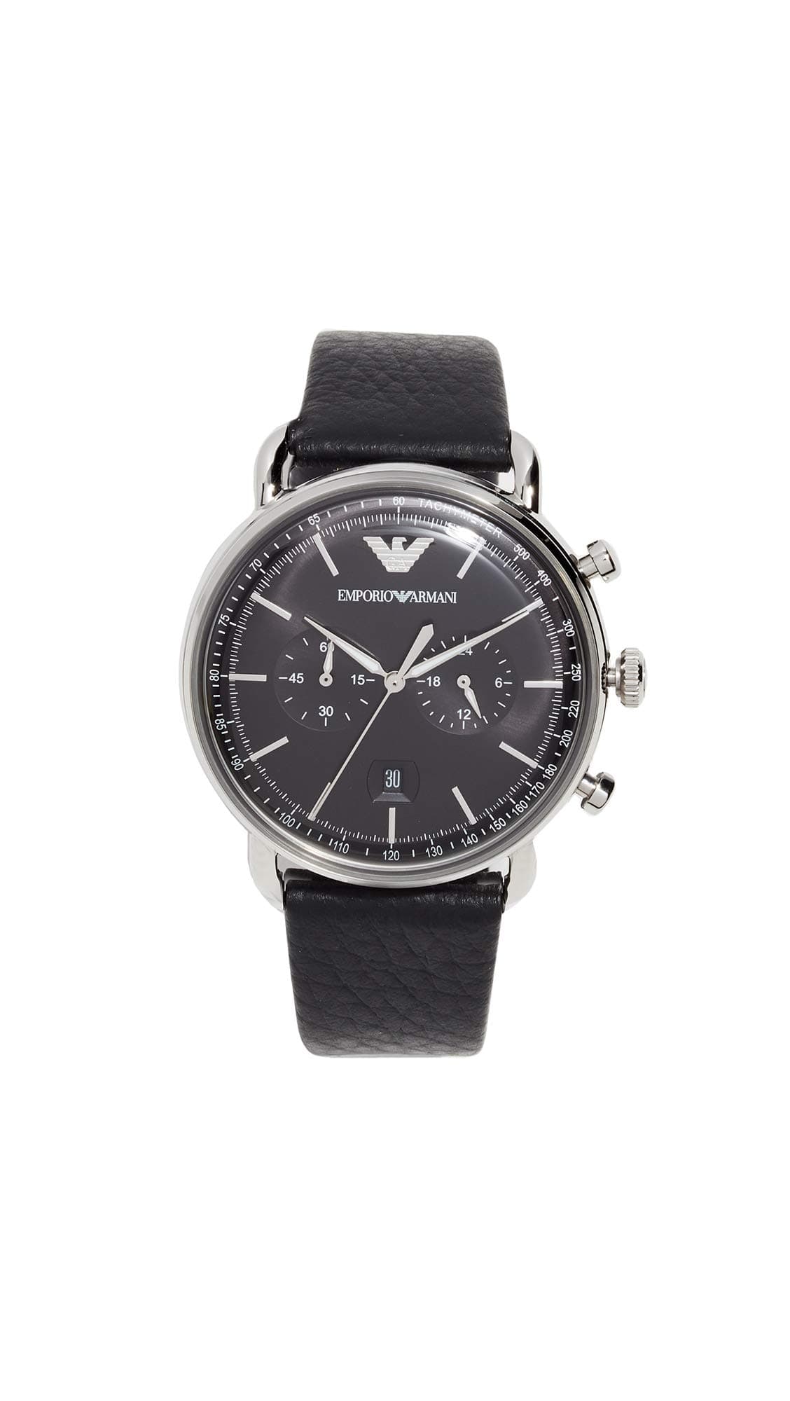 Emporio Armani Aviator Analog Black Dial Men's Watch - AR11143
