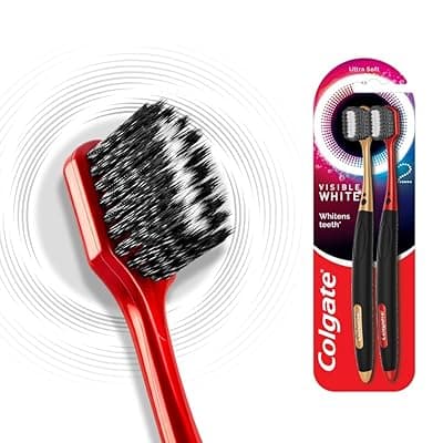 Colgate Visible White O2 Toothbrush - 2pcs