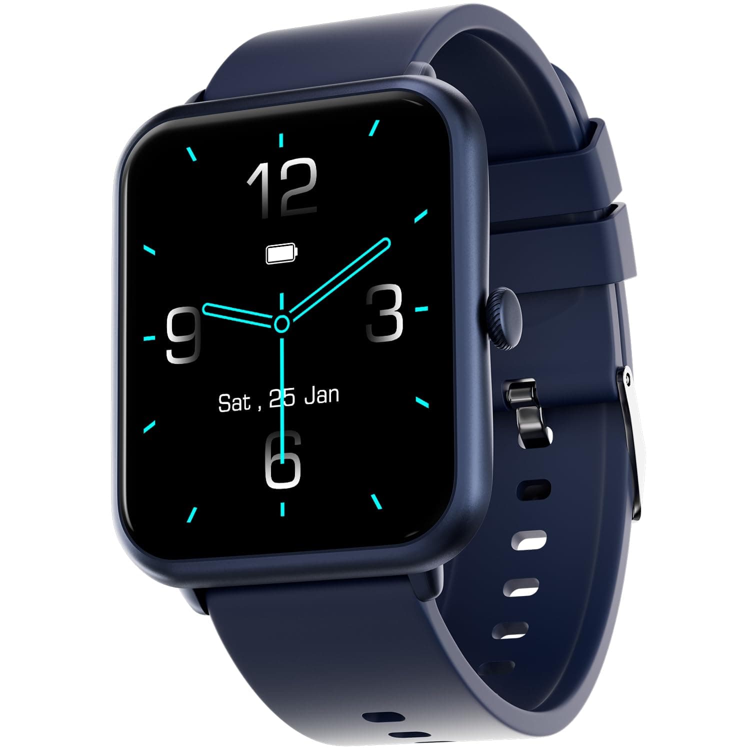 Fire-Boltt Ninja Call Pro Bluetooth Calling Smart Watch, 1.69″ HD Display, Dual Chip,AI Voice Assistant, 120+ Sports Modes, SpO2 & Heart Rate Monitor, Fitness Tracker Smartwatch for Men & Women - Blue