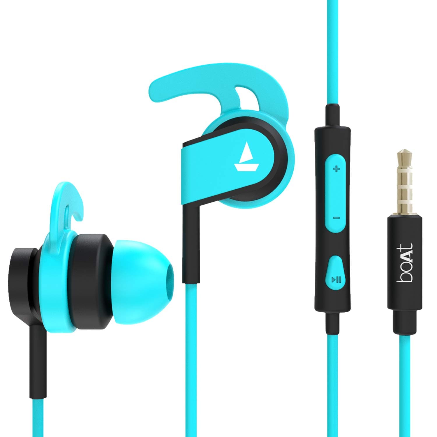 Boat Bassheads 242 in Ear Wired Earphones with Mic(Blue)