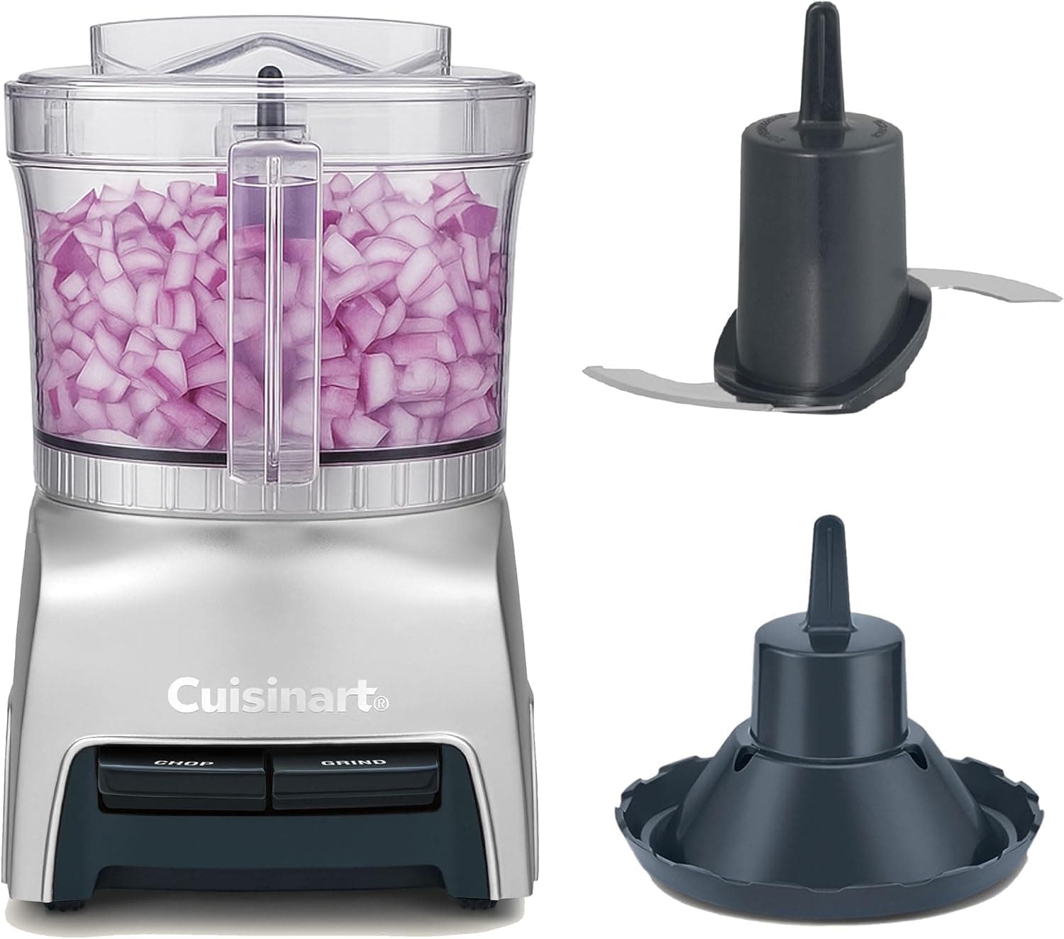 Cuisinart Pixie Chopper Mini Food Processor | 0.7L bowl |2 settings to Chop, Puree, Grind, Whip | Auto-Reversing SmartPower Blade | BladeLock System | Compact, space-saving design | Dishwasher-safe