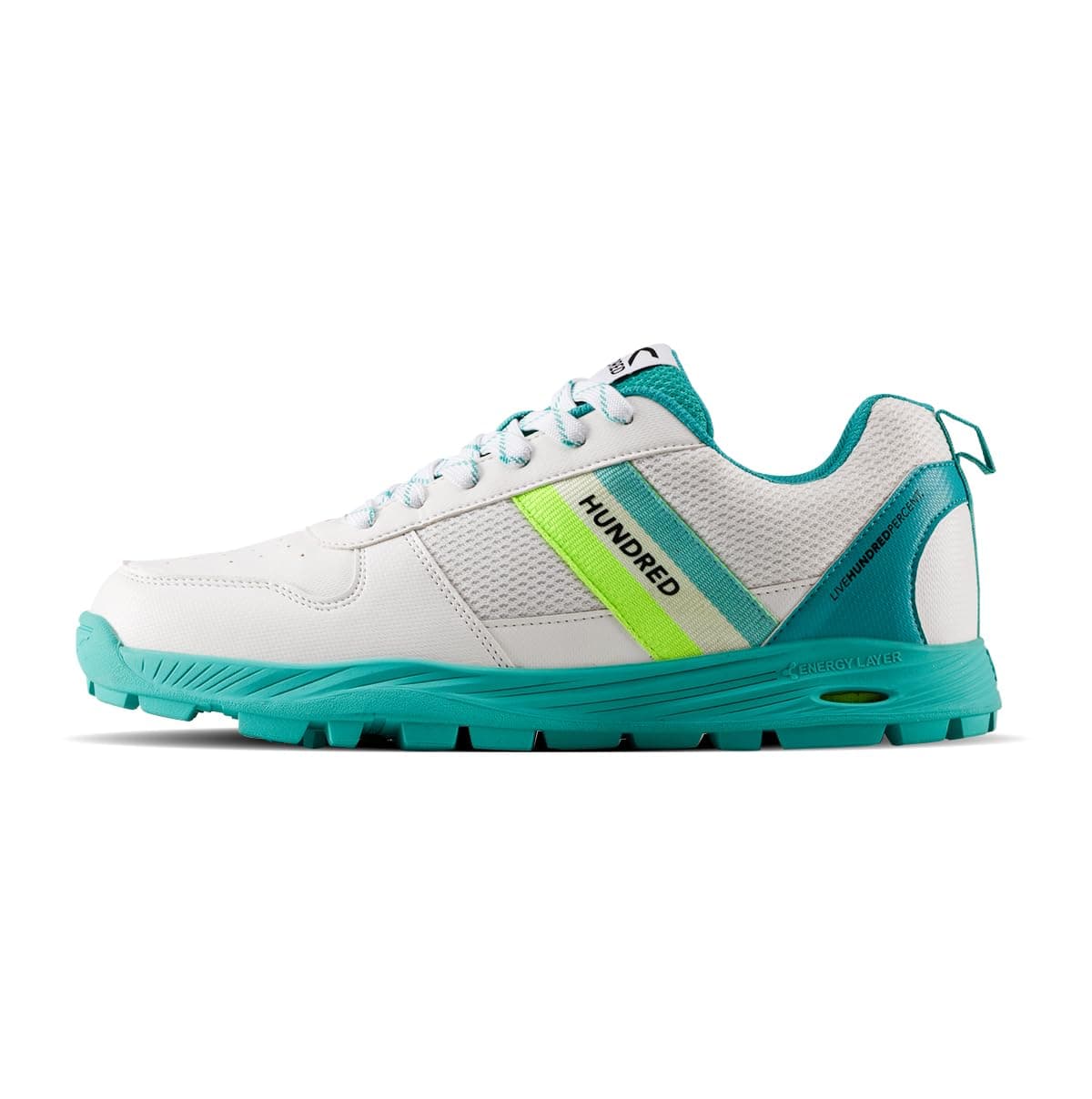 Hundred PitchStrike Cricket Shoes | Multi-Surface Grip with TerraSpike Outsole | Energy Layer Midsole for Cushioning and Support | Lightweight, Breathable | Ideal for Turf, Ground & Hard Surfaces