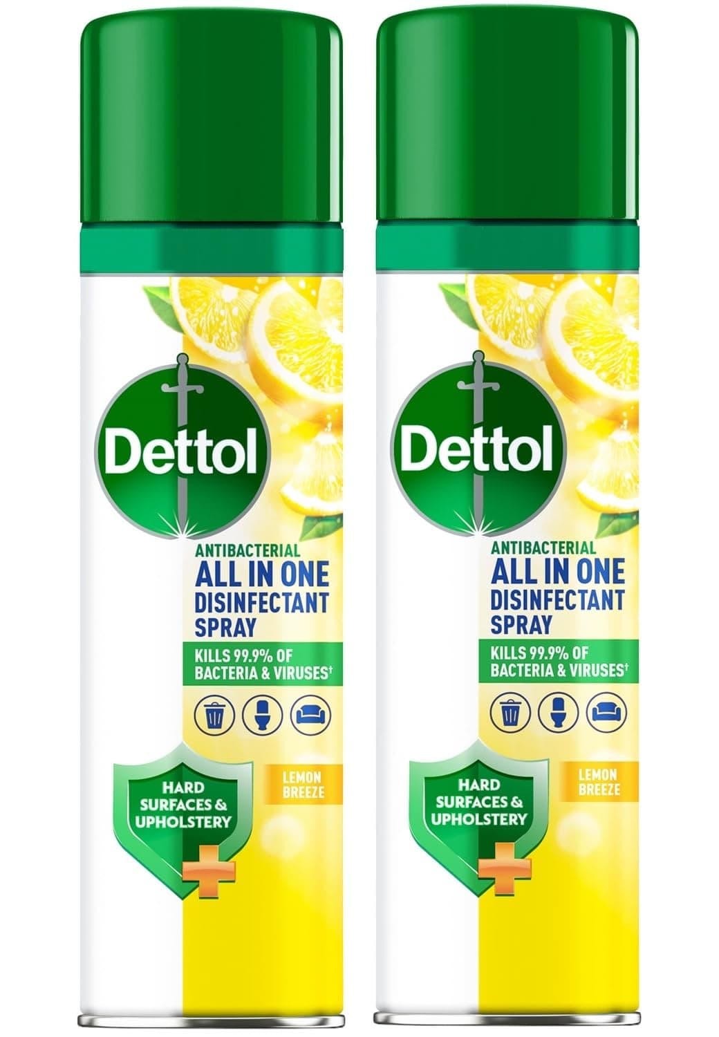 Dettol Disinfectant Spray 300ml lemon Pack of 2