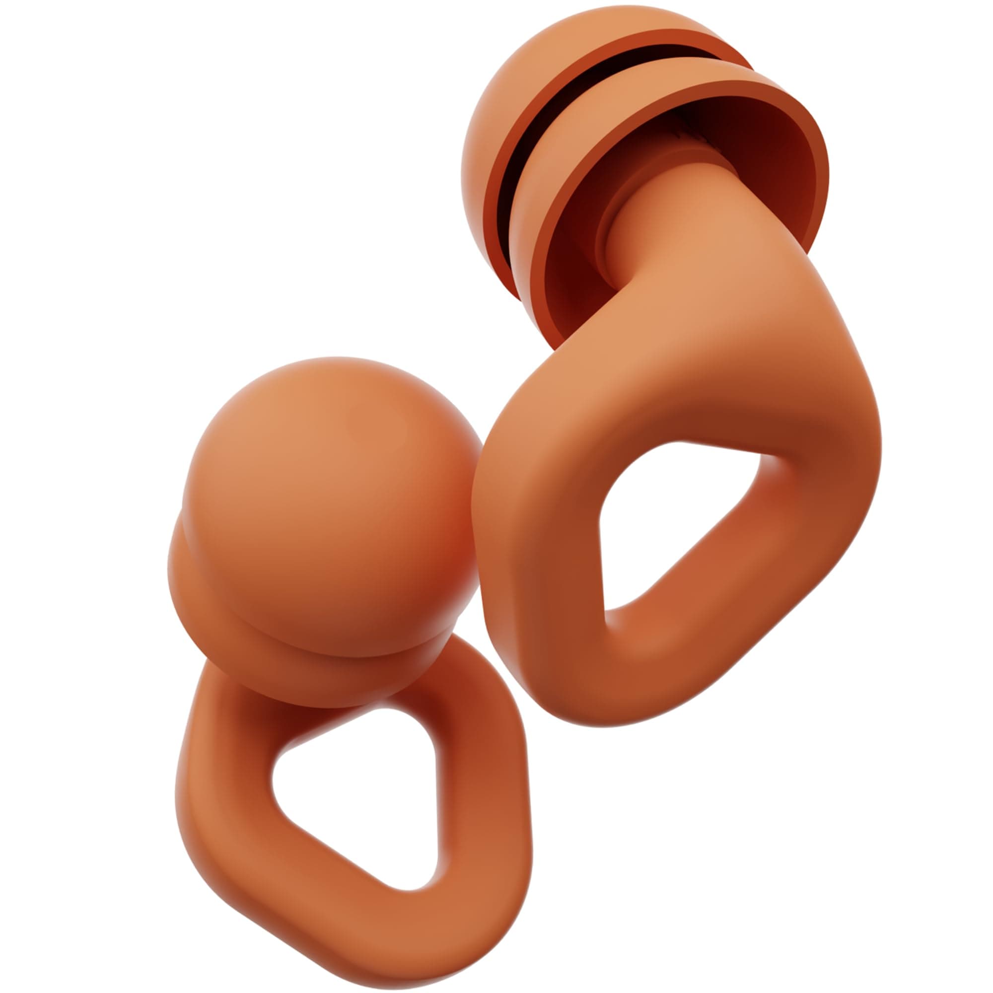 Zenz Unwind Pro Ear Plugs for Sleeping, Soft Silicone Reusable Earplugs for Snoring, Yoga, Reading & Travel, 35dB Noise Reduction, 4 Sizes XS/S/M/L, Secure Fit with Case (Blaze Orange, One Size)