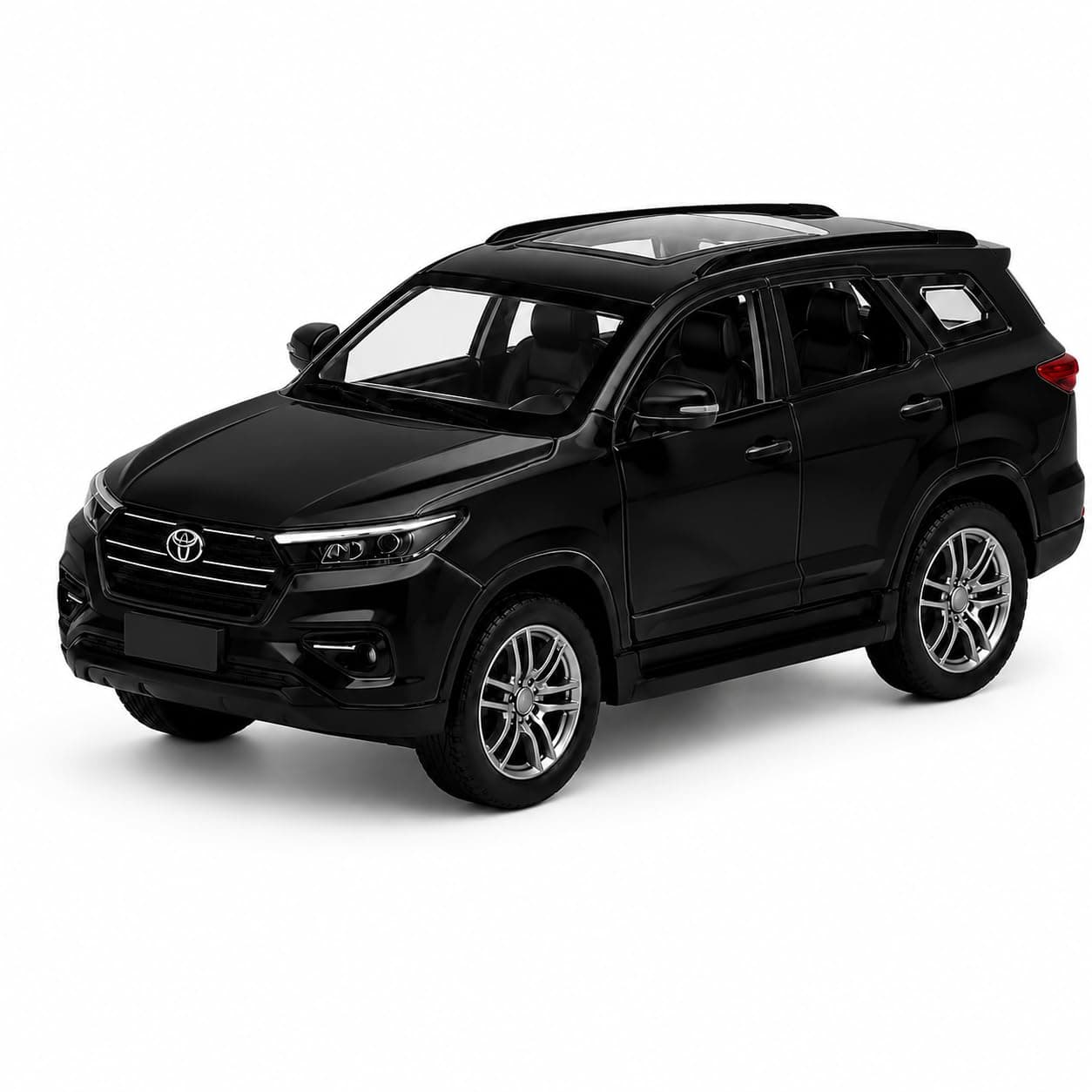 Diecast Toy Car for kids 1:36 Scale Model Metal Pull Back Sports Car Boys | Metal Pull Back SUV Model, LED Lights & Sound, Openable Doors, Mini Alloy Off Road Vehicle, For Boys & Girls
