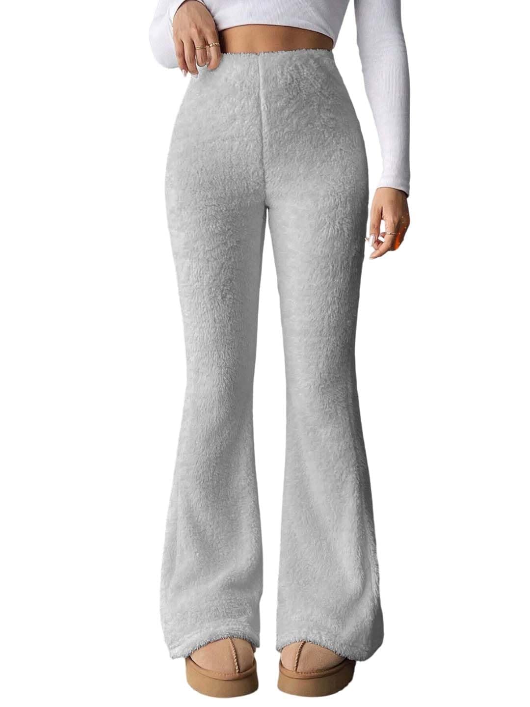 KOTTY Women’s Coral Fabric Flared Fit Pant – Super Soft Thermal Design for Stylish Cold Weather Comfort