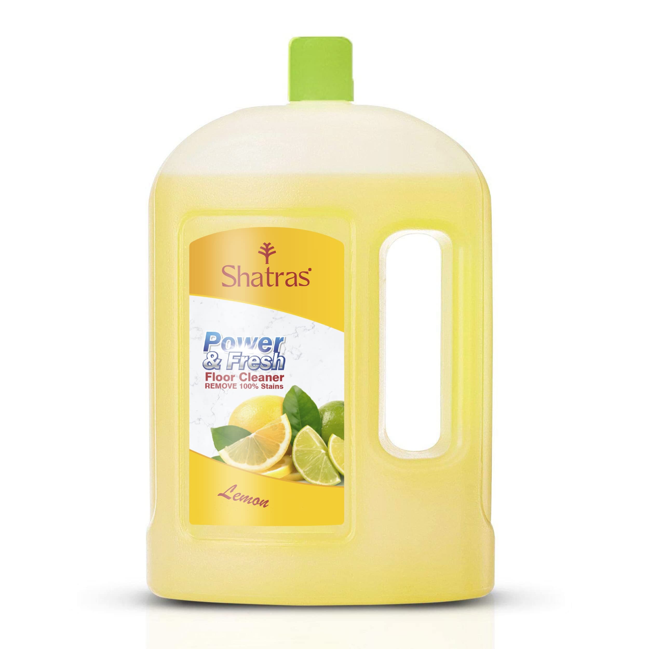Shatras Lemon Power & Fresh Floor Cleaner, Kills All 99.9% Germs & Viruses To Makes Surfaces Safe And Removes Stubborn Tough Stains, Multi-surface Floor & Ceramic, Tile- 1L
