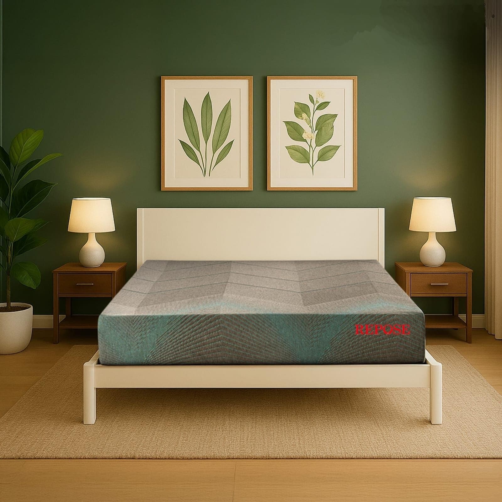 Repose Eyelidz Spine Pro Orthopaedic Memory Foam Mattress (Double, 72X48X6)