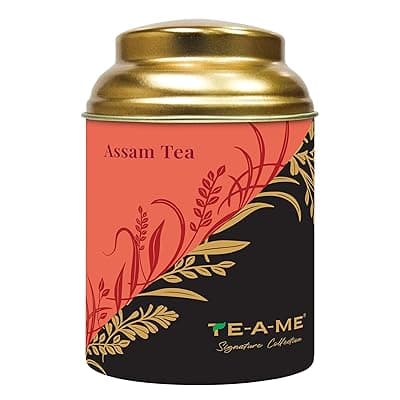 TE-A-ME Assam Leaf Tea Tin- 50g | Assam Leaf | Loose Tea Leaves | Christmas Gift | New Year Gift