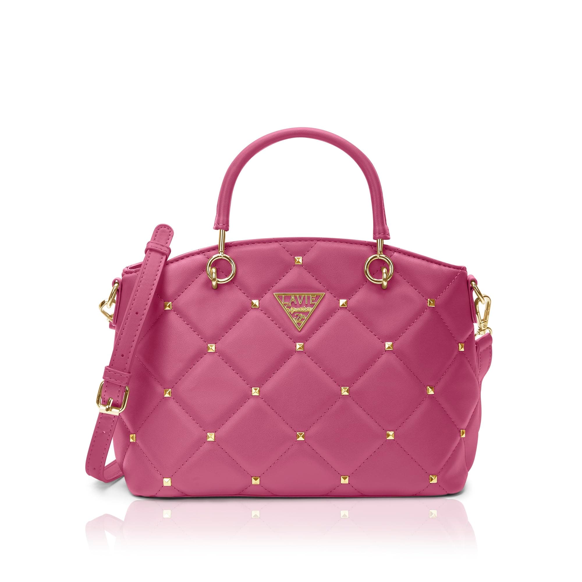 Lavie Signature Women's Stud Lima Satchel Handbag | Satchel Bag for Work | Ladies purse | Stylish Shoulder Bag | Gift For Women