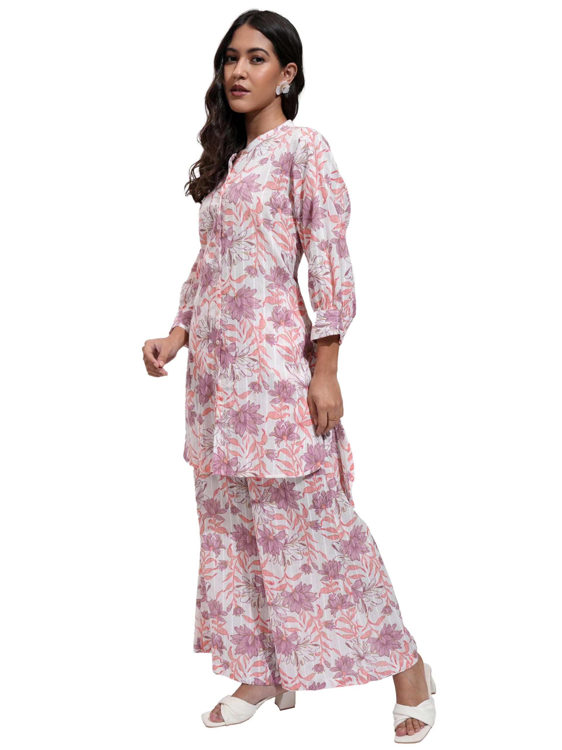 Vishudh Women's Co-ord Set | Trendy Matching Set for Casual & Chic Looks | Stylish Top & Bottom Co-ord for Women