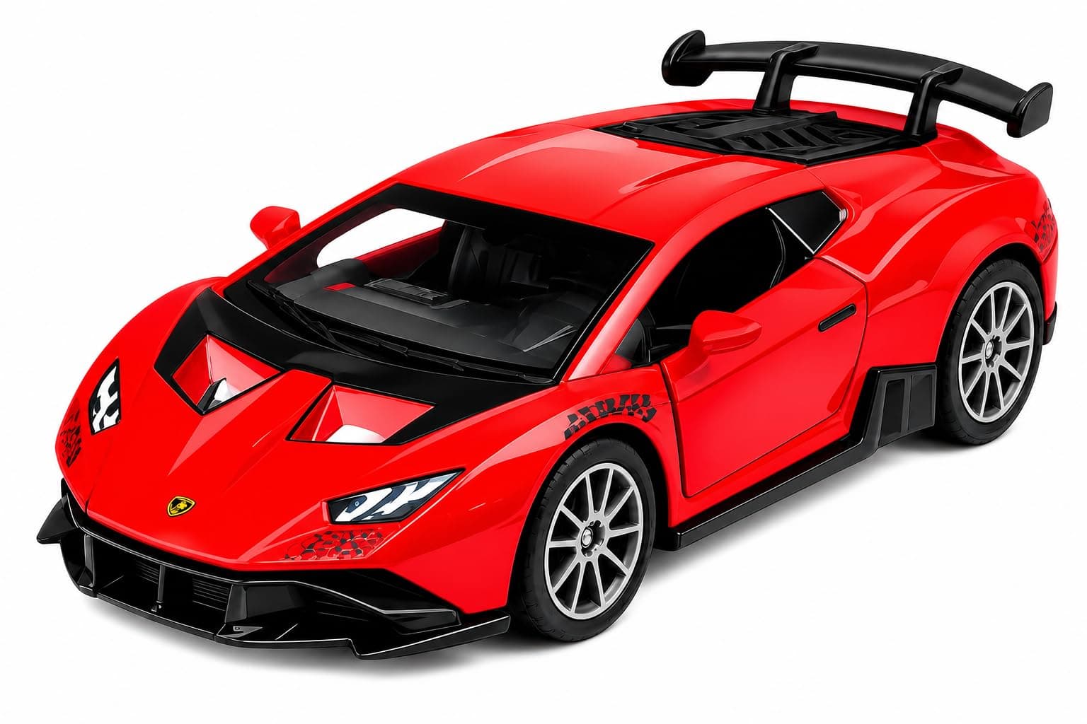 Amisha Gift Gallery Diecast Toy Car Lamborghini Huracán STO 1:36 Scale for Kids, Color Vary | Pack of 1, Alloy Metal Pull Back, LED Lights & Sound, Openable Doors, Mini Supercar Model