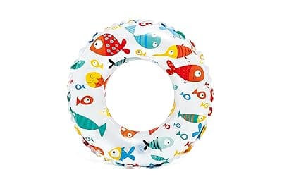Intex 59241-1 Lively Print Swim Ring, Blue