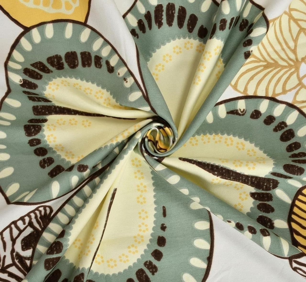 Homedy Premium Cotton Fitted Bedsheet King Size 78 x 72 x 8 Inches with 2 Pillow Covers | 220 TC | All-Around Elastic Deep Pocket Bed Cover | Multicolor Retro Floral