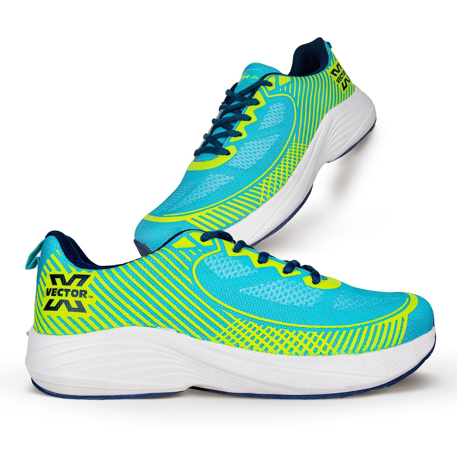 Vector X Jogging Shoes for Men, Women & Boys|Breathable Mesh Uppe, Memory Foam Midsole|Stylish Running Casual, Gym Walking Indoor Outdoor Sports Sneakers Unisex(Teal Green, 6)