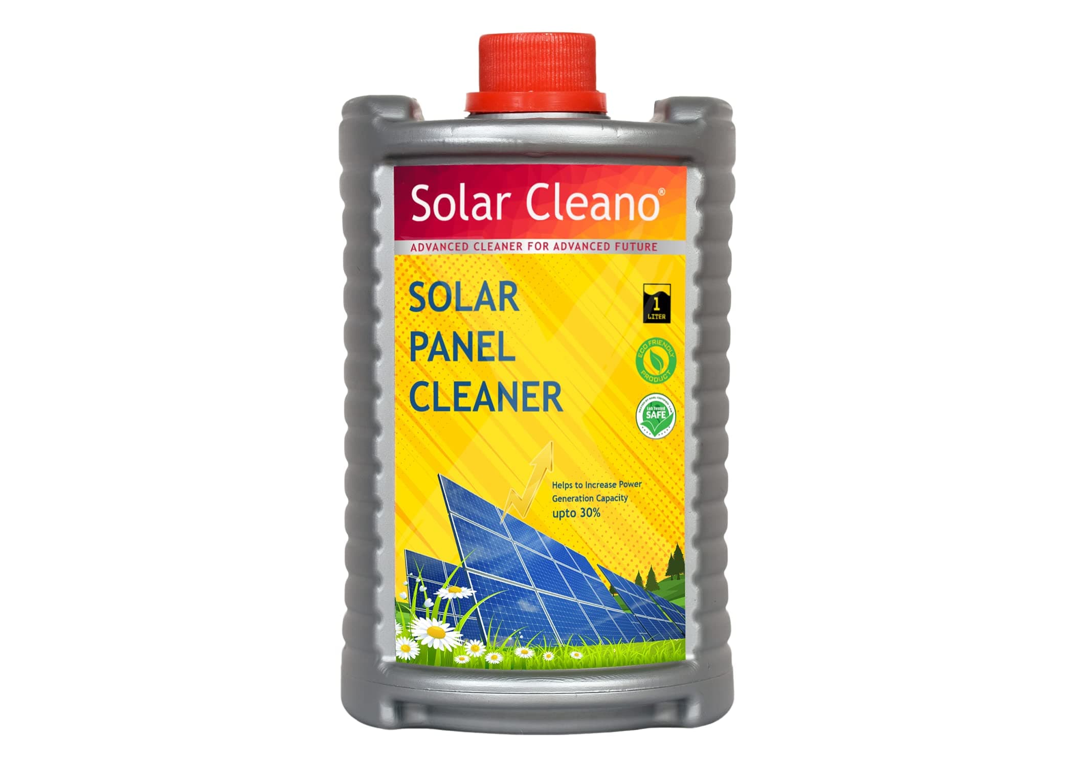 Solar Cleano - Solar Panel Cleaner (1 Liter) | 1:50 Concentrate Liquid | Removes Stains, Dirt, Bird Droppings | Increase Power Output | Eco Frendly | Cleans upto 100 Panels