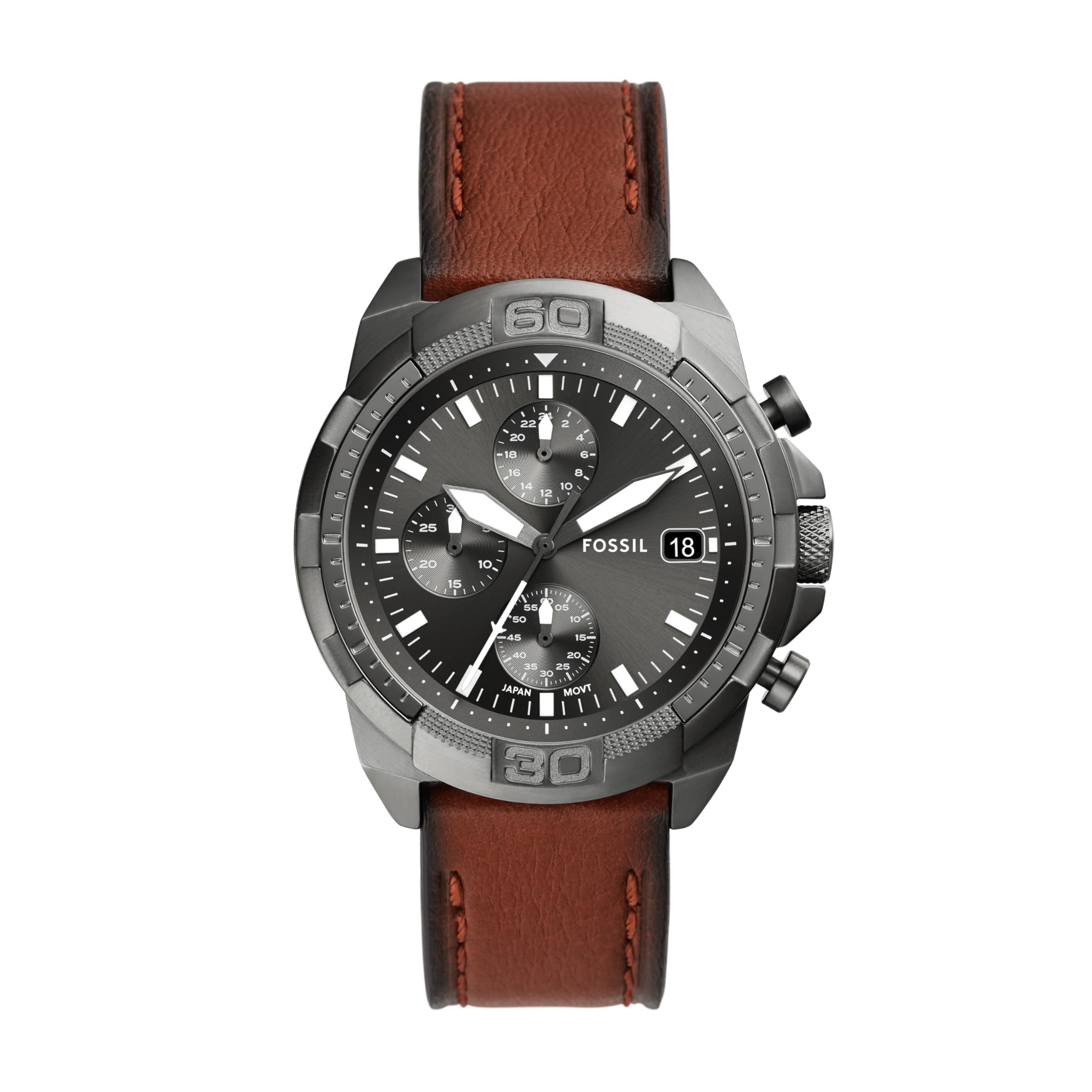 Fossil Bronson Analog Black Dial Men's Watch-FS5714