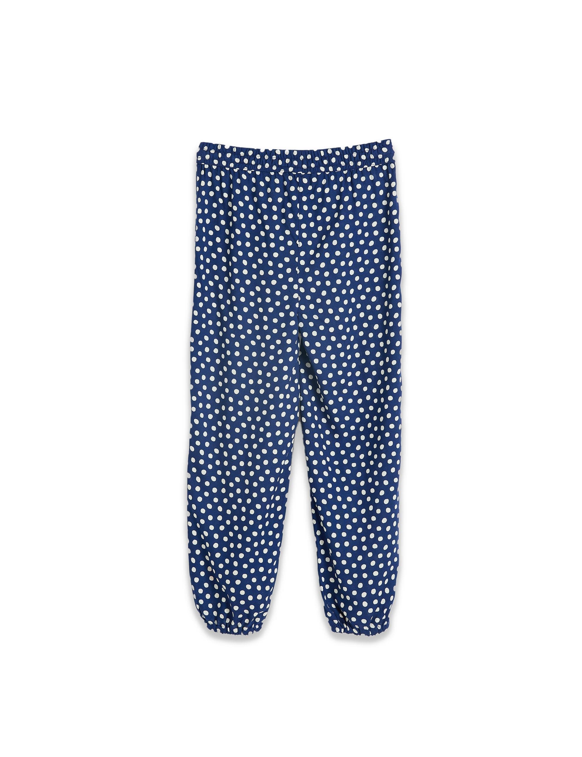 Amazon Brand - Symbol Girls Relaxed Fit Printed Rayon Jogger Pants | Elasticated Waistband | Age 2-14 Years