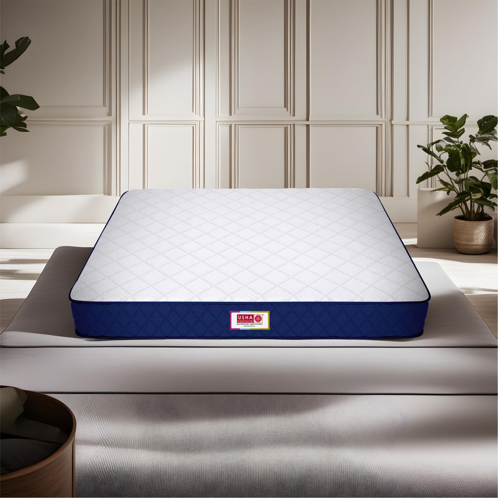 USHA SHRIRAM Back Master with NFF Tech. 3 Inch Single Bonded Foam Mattress (72X35) Inches with NFF Technology Orthopedic Bed Mattress with Breathable Fabric & Complete Edge Support | 2 Years Warranty