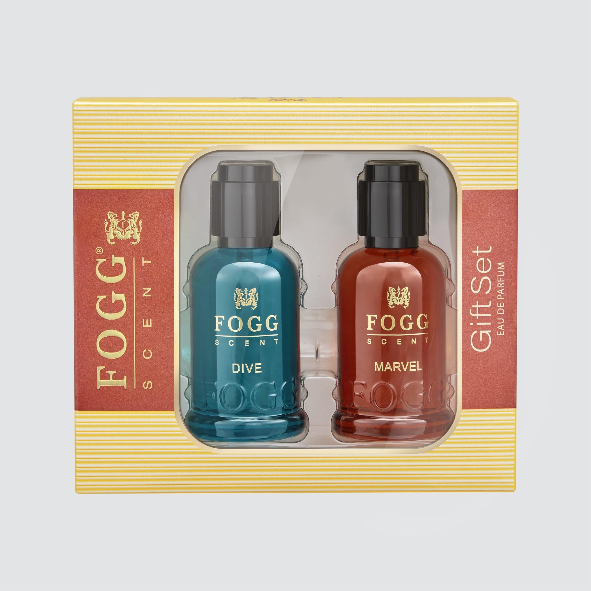 Fogg Luxury EAU DE Parfum Gift Set,Pack of 2 (2 * 30ml) |Dive & Marvel Premium Fragrance Gift Set | Perfume for Men and Women| Long Lasting Premium Fragrance Scent