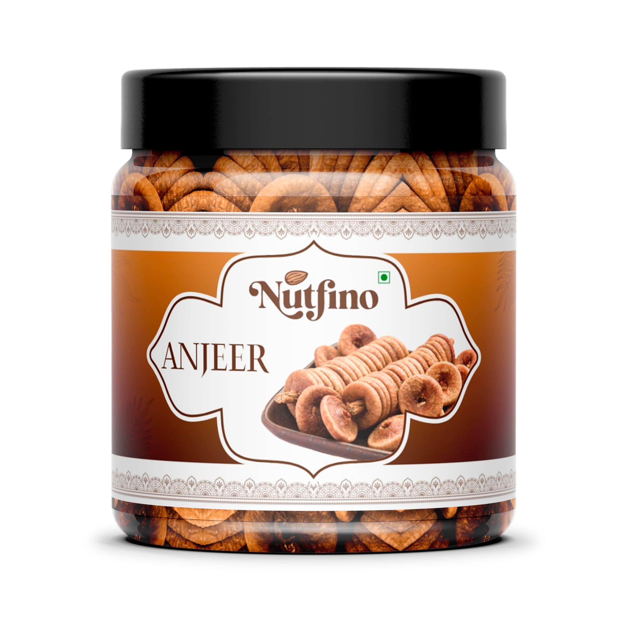 Nutfino Afghani Anjeer (Dried Figs) – Natural, Sun-Dried, Handpicked | Rich in Fiber, Calcium & Antioxidants | Healthy Dry Fruit Snack (450gm)